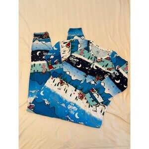 Justice The Grinch Snowscape Fair Isle Snap Front One Piece Pajamas, Size L